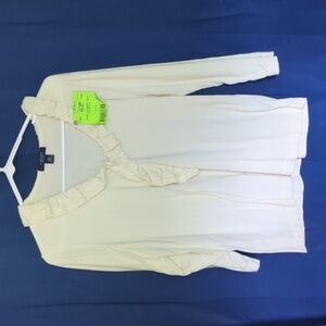 Chaps Large Ruffle Neck Shirt